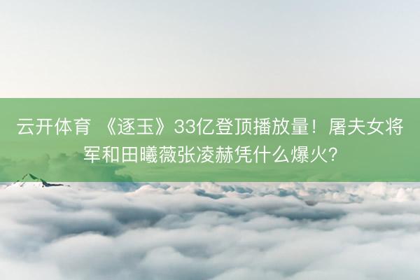 云开体育 《逐玉》33亿登顶播放量！屠夫女将军和田曦薇张凌赫凭什么爆火？