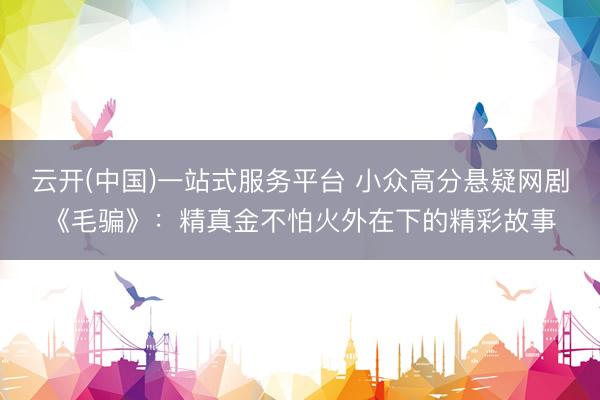 云开(中国)一站式服务平台 小众高分悬疑网剧《毛骗》：精真金不怕火外在下的精彩故事